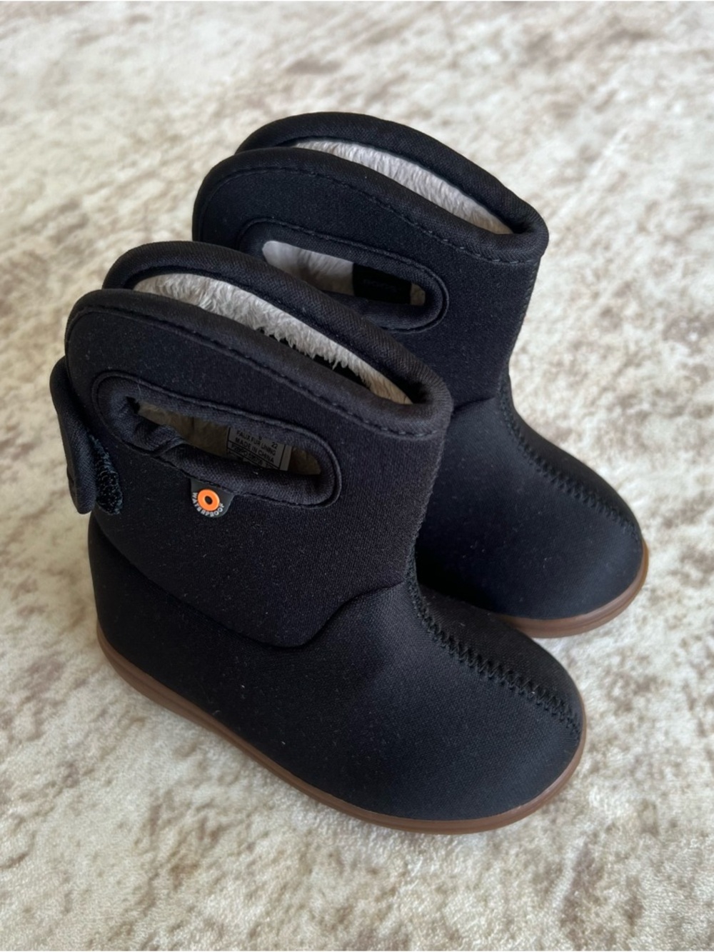 Bogs Black Kids Rain Boots Waterproof in size 6 toddler